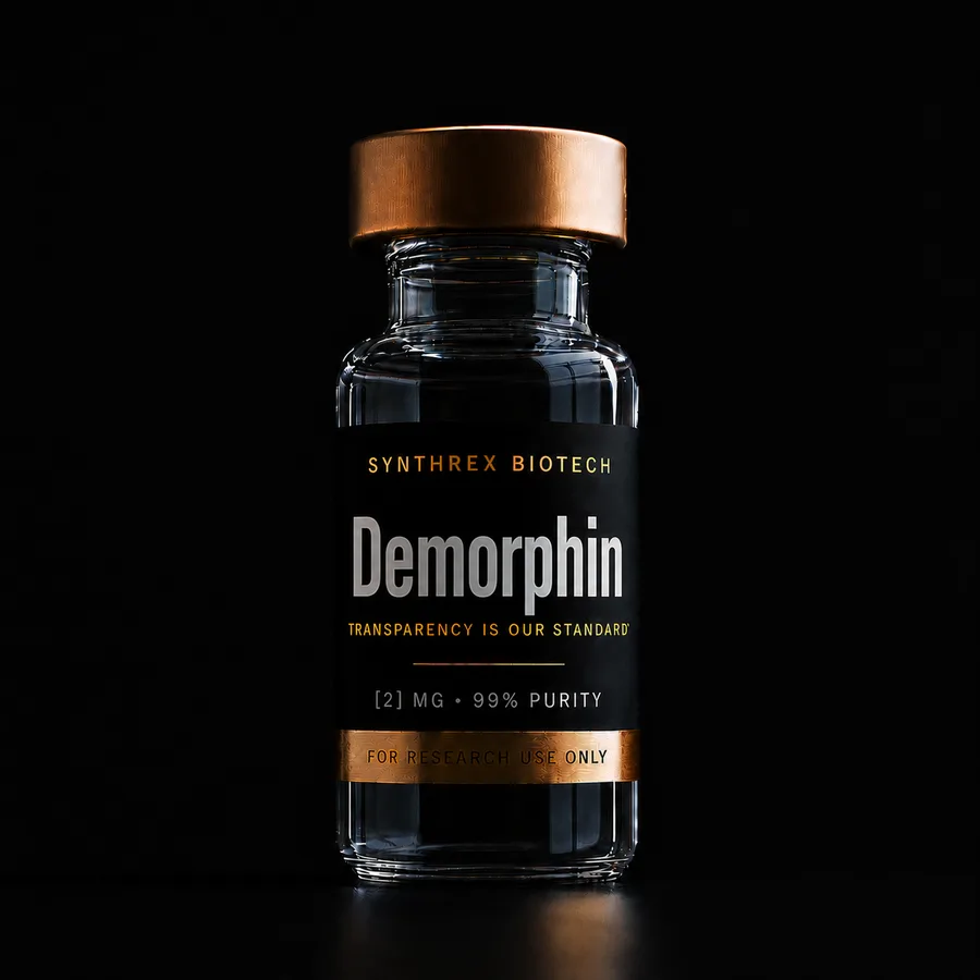 Dermorphin research vial — laboratory use only