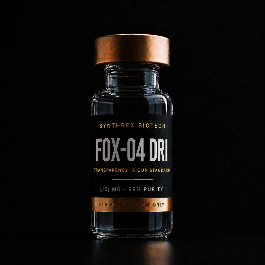 FOX-04 DRI research vial — laboratory use only