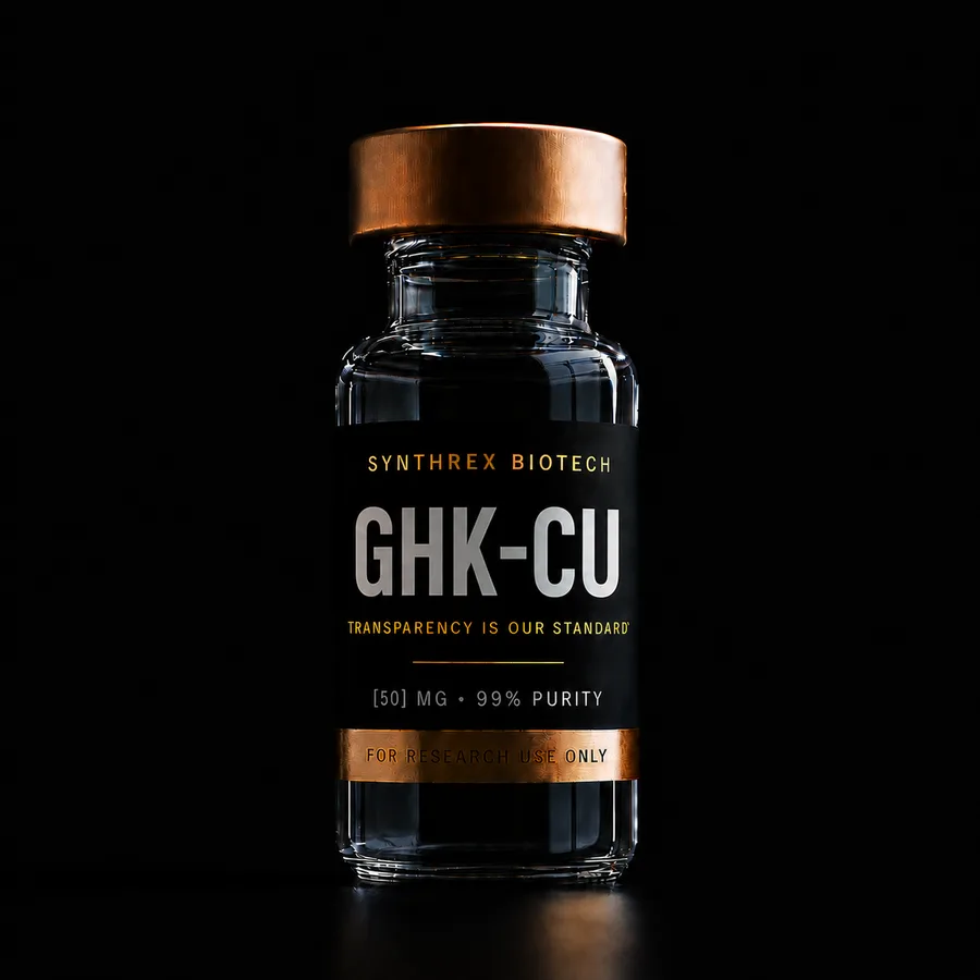 GHK-Cu research vial — laboratory use only