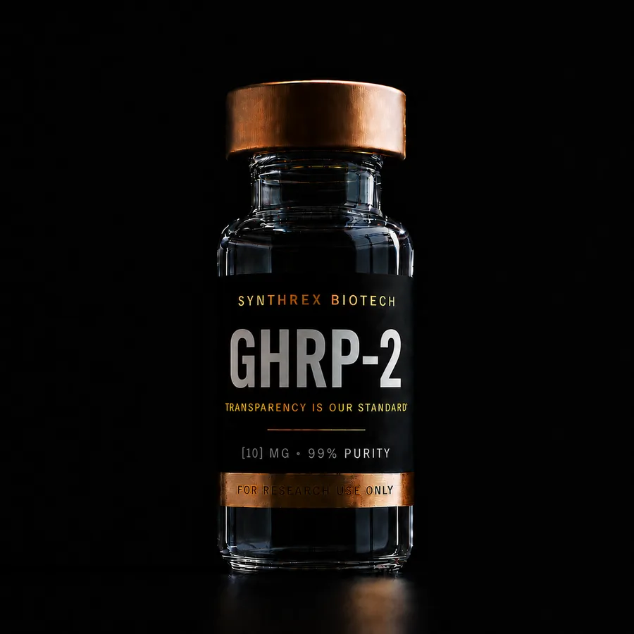 GHRP-2 research vial — laboratory use only
