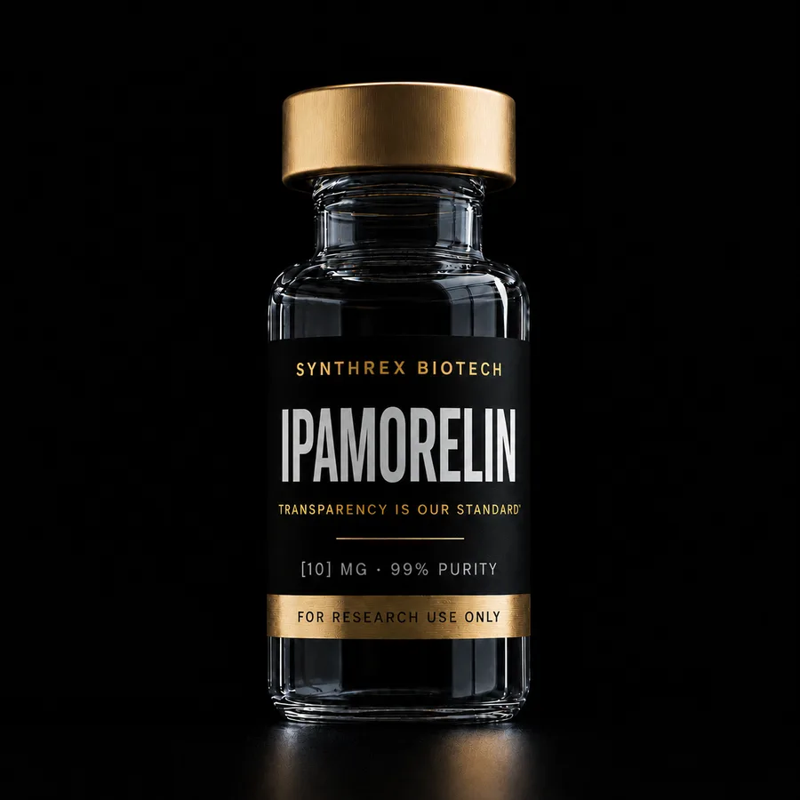 Ipamorelin research vial — laboratory use only