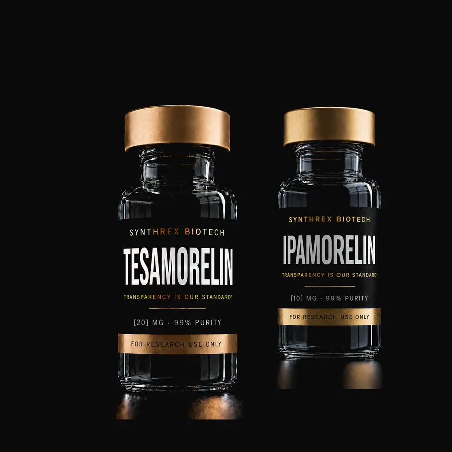 Tesamorelin + Ipamorelin Set research vial — laboratory use only
