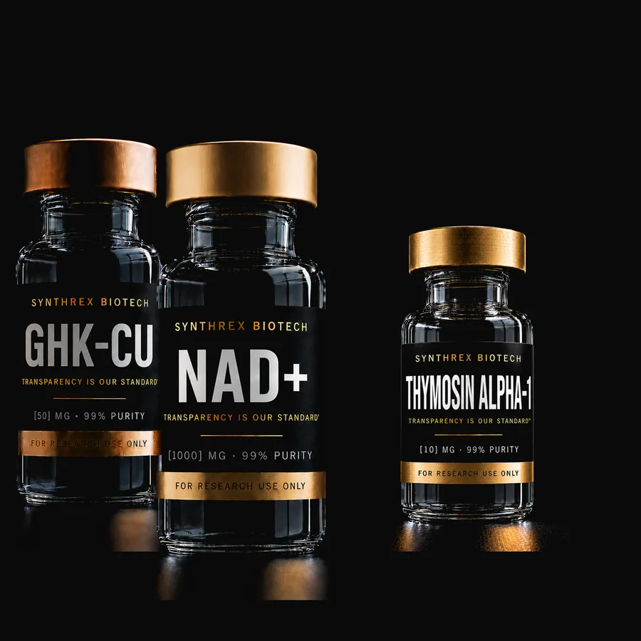 NAD+ / GHK-Cu / Thymosin Alpha-1 Set research vial — laboratory use only